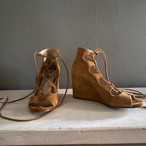 Lace-up Wedge Shoe